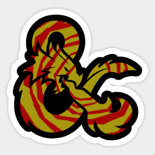 Retro dungeons and dragons Sticker